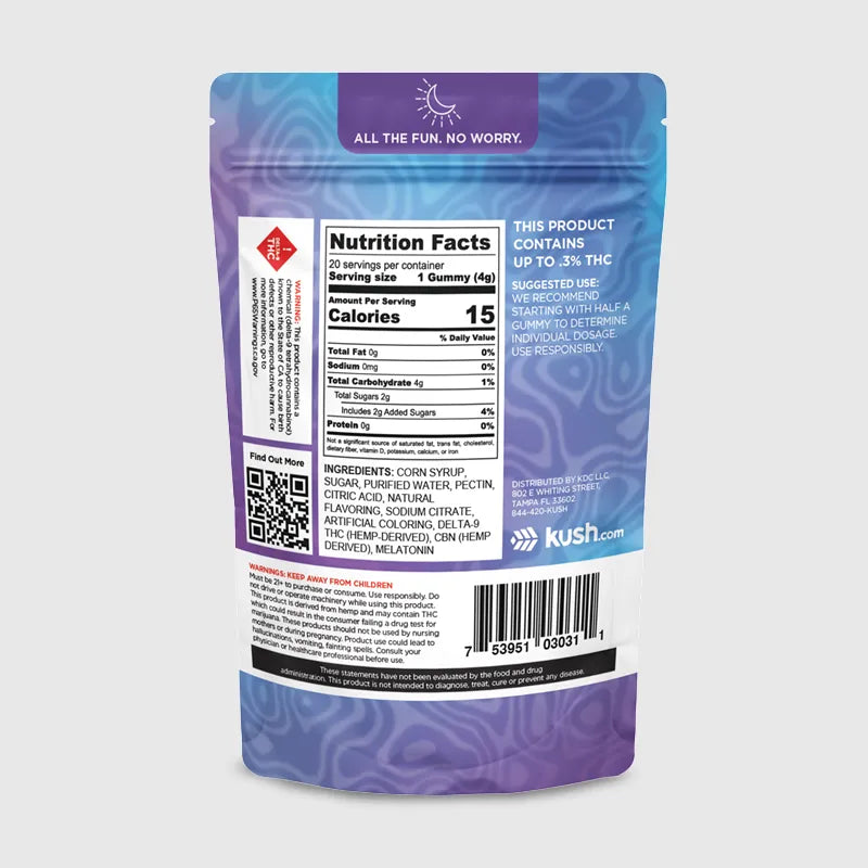 Kush.com – Slumber Party – Midnight Blue Raspberry 20 PK